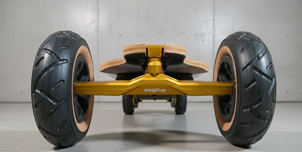 Diablo Bamboo Gold Edition - Limited edition electric skateboard Evolve Labs